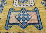 Savana Green/Medieval Blue Hand Knotted Persian Rugs