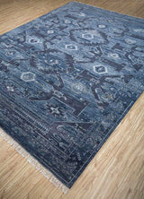 Savana Indigo Blue/Castlerock Hand Knotted Rugs