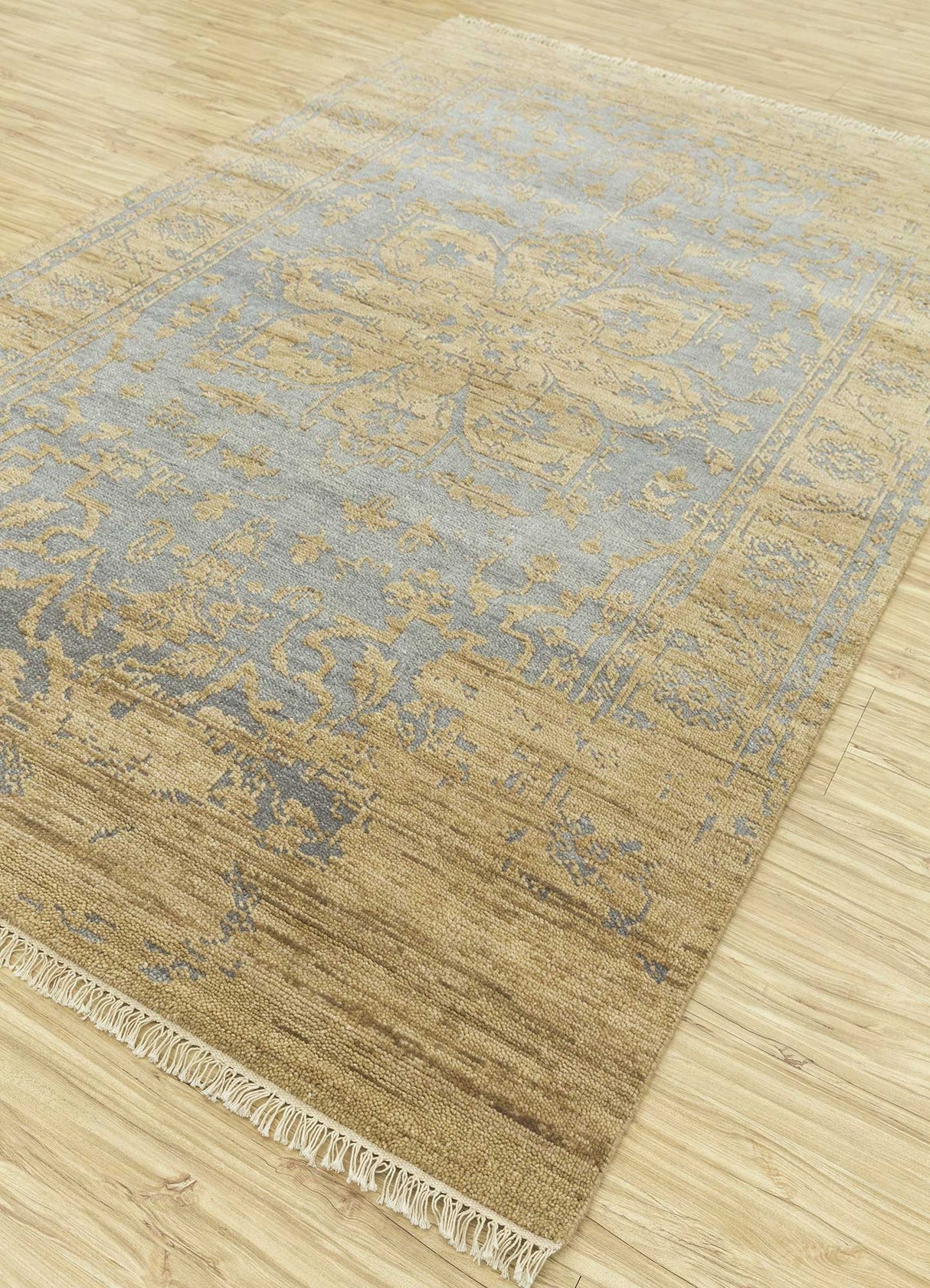 Ashwood/light Peach High-Quality Hand Knotted Rugs