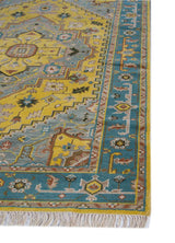 Savana Vibrant Yellow/Capri Vintage Hand Knotted Rugs