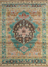 Savana Caramel/Deep Sea High-Quality Hand Knotted Rugs