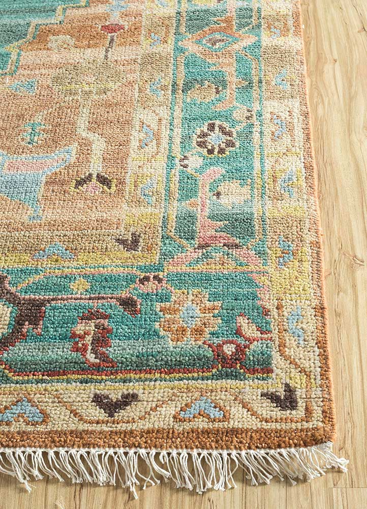 Savana Caramel/Deep Sea High-Quality Hand Knotted Rugs