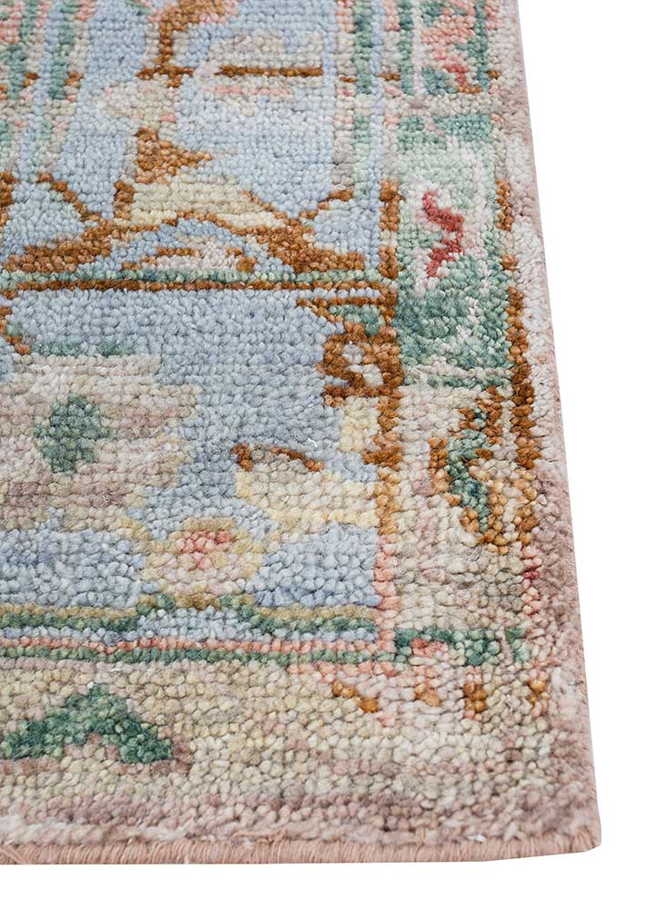 Savana Mystique Beige/Blue Haze Vintage Hand Knotted Rugs