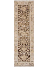 Savan Cocoa Brown Hand Knotted Decorative Stair Runners Rugs