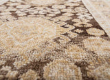 Savan Cocoa Brown Hand Knotted Decorative Stair Runners Rugs