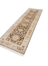 Savan Cocoa Brown Hand Knotted Decorative Stair Runners Rugs