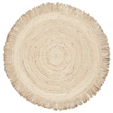 Braided Abby Solid Fringed Area Rug