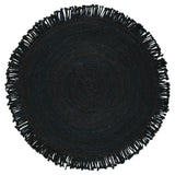 Braided Abby Solid Fringed Area Rug