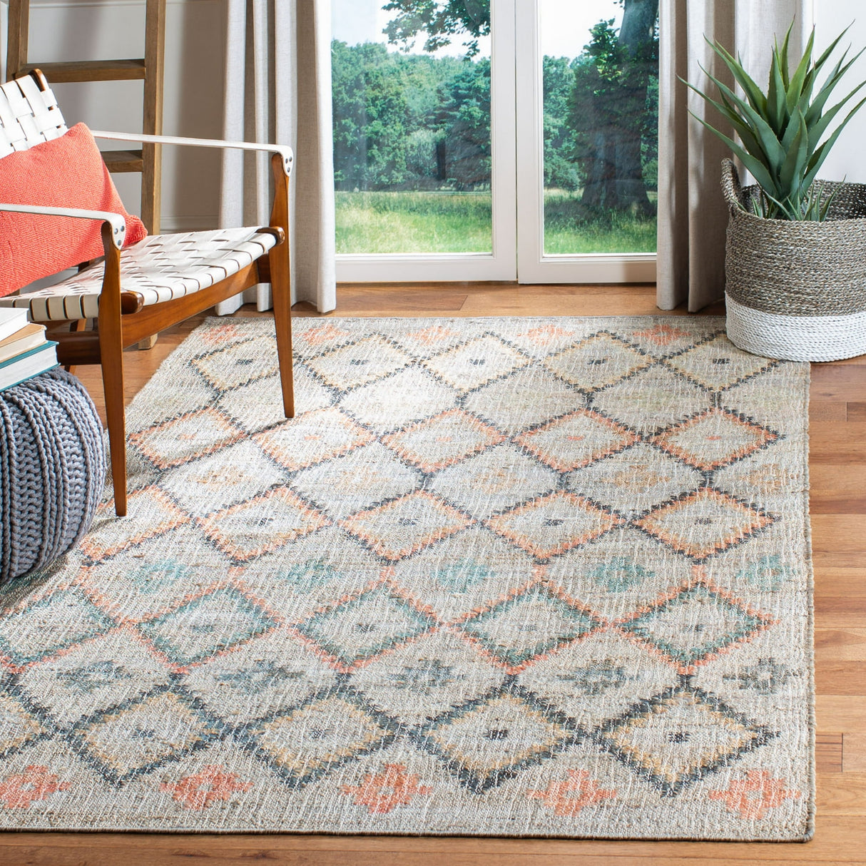 Kilim Mendoza Geometric Floral Area Rug