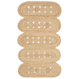 Natural Fiber Kaelee Braided Geometric Jute Area Rug