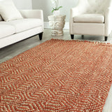 Natural Fiber Linden Geometric Jute Area Rug