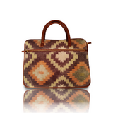 Woven Dhurrie Laptop Bag,Eco-Friendly Boho Bags