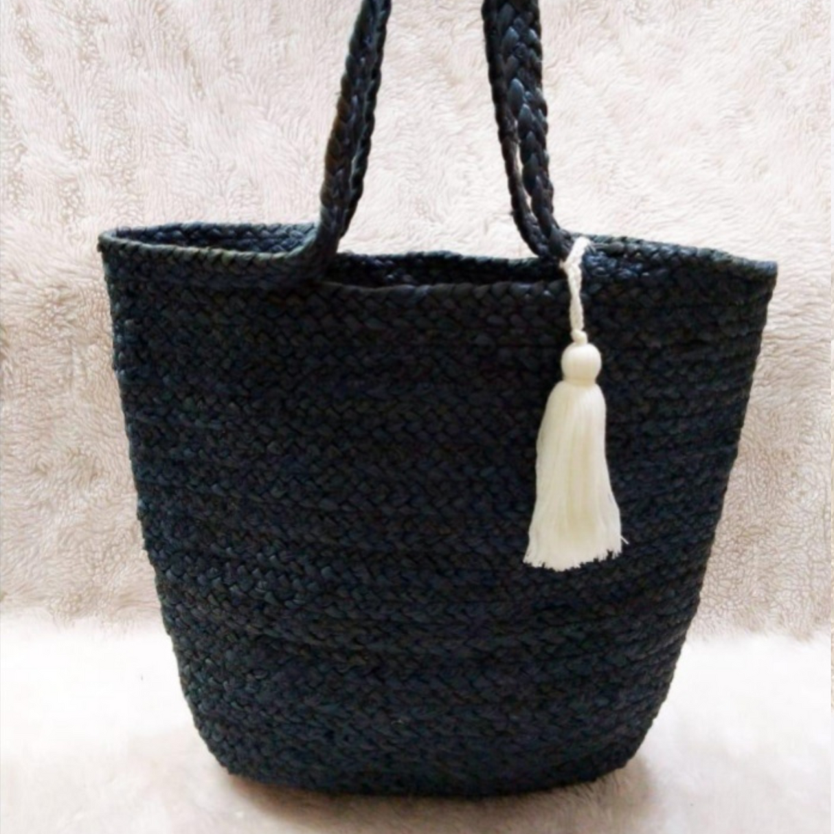 Dyed Yarn Braided Jute Bag