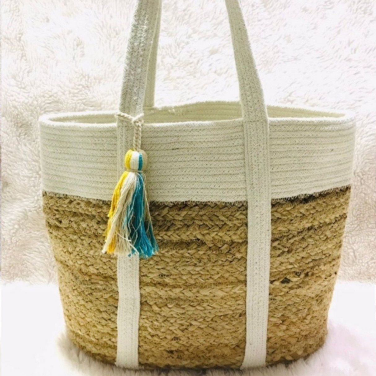 Braided Jute Tote Bag,Stylish natural jute handbags