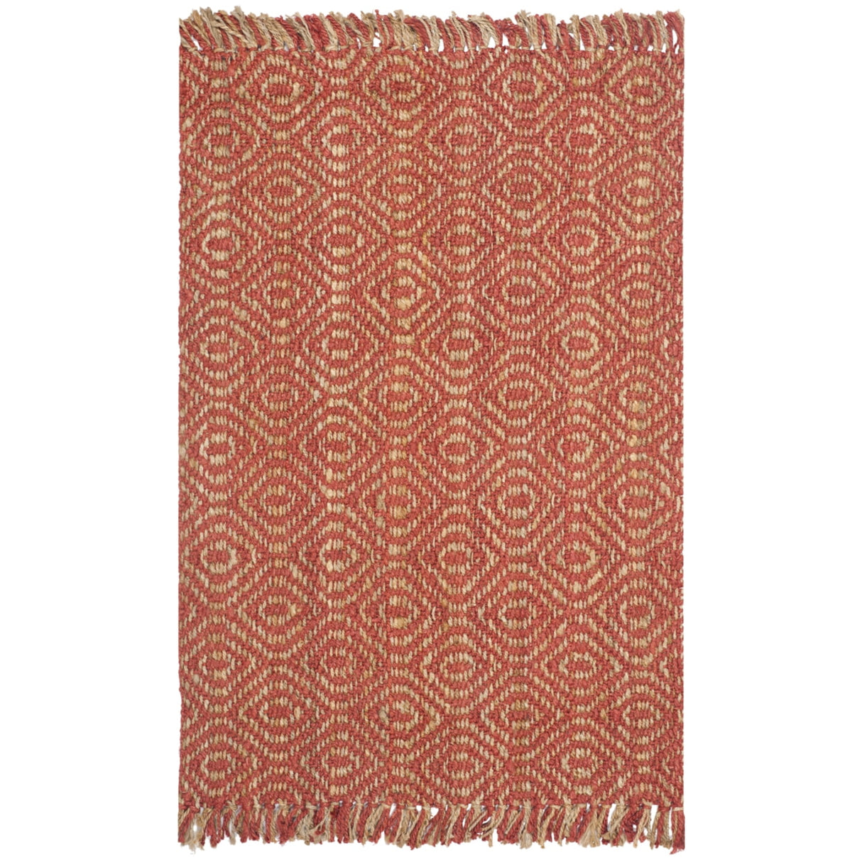 Natural Fiber Linden Geometric Jute Area Rug