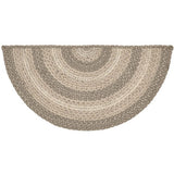 Natural fiber hearth rug, Braided jute hearth rug