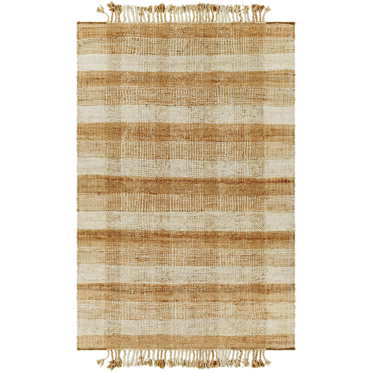 Natural Fiber Hemp Rug, Handwoven Hemp Jute