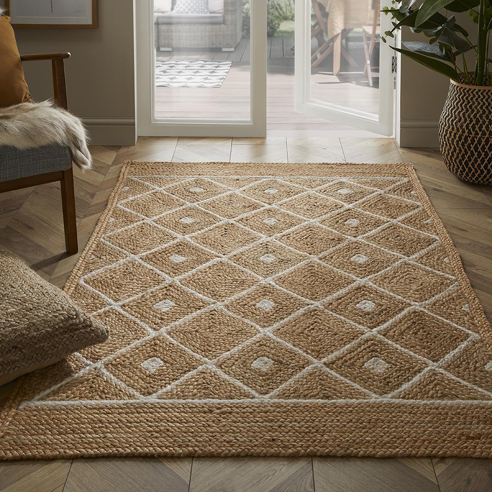 Natural Diamond Handbraided Carpet Rug