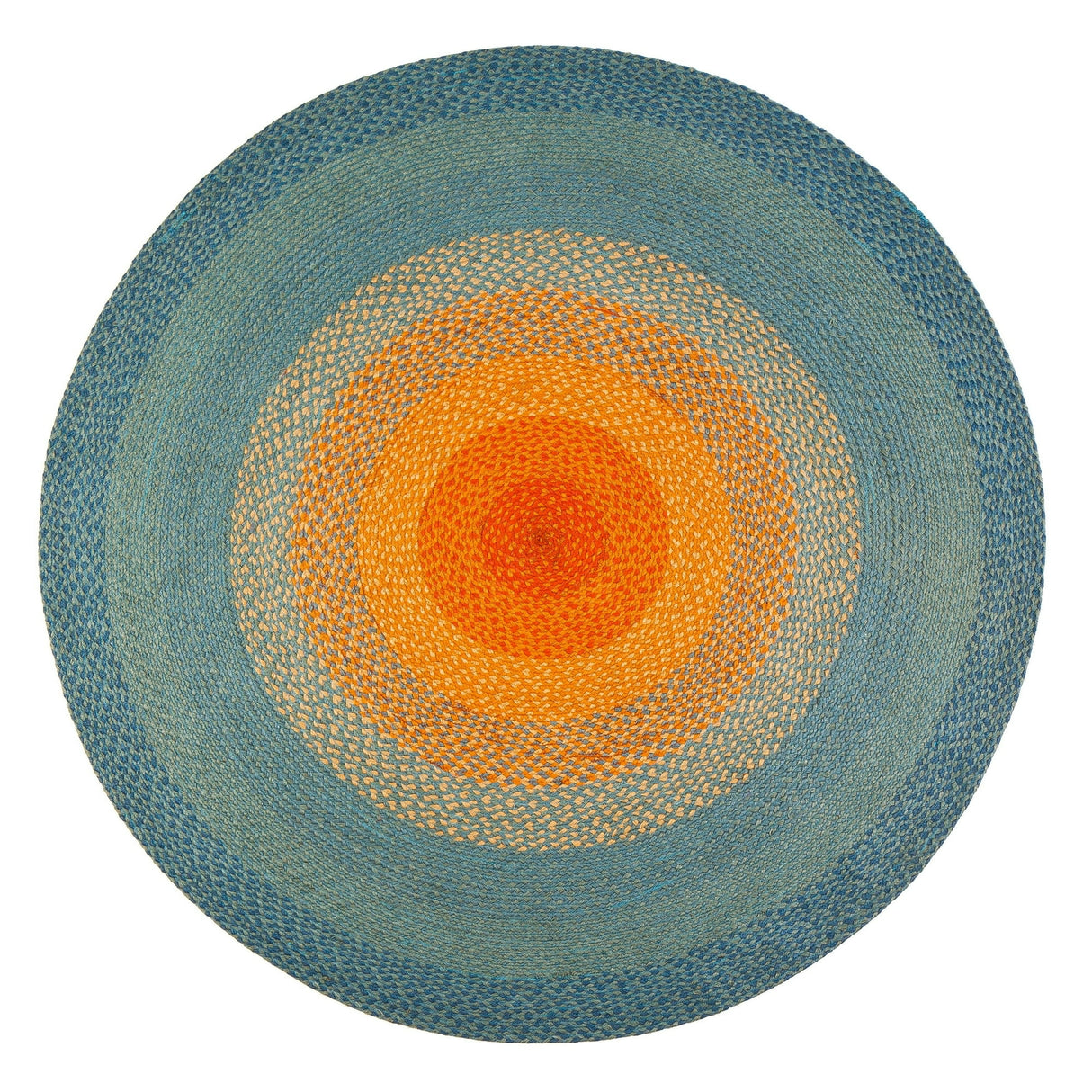 Boho Round Jute Rug, Large Round Jute Rug