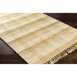 Natural Fiber Hemp Rug, Handwoven Hemp Jute