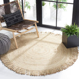 Braided Abby Solid Fringed Area Rug