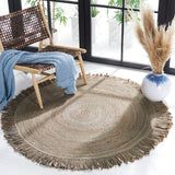 Braided Abby Solid Fringed Area Rug