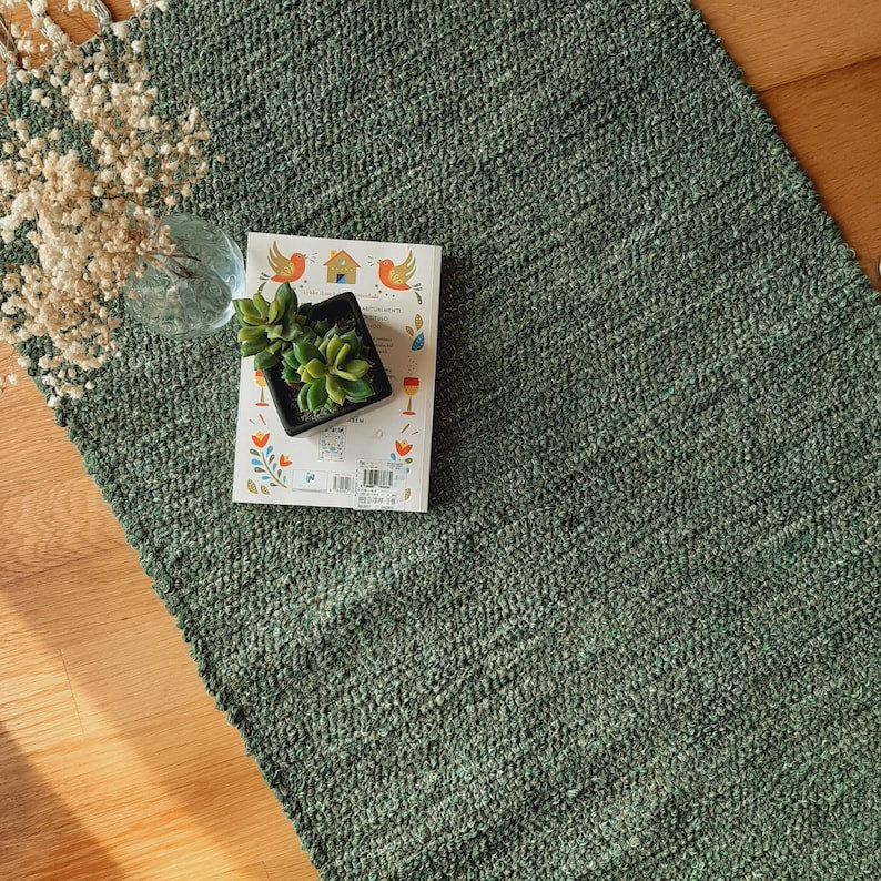 Pine Green Runner Rug