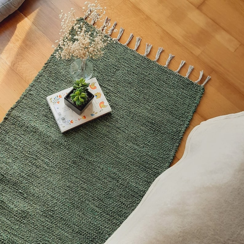 Pine Green Runner Rug