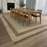 White And Natural Hemp Jute Rugs