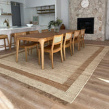 White And Natural Hemp Jute Rugs