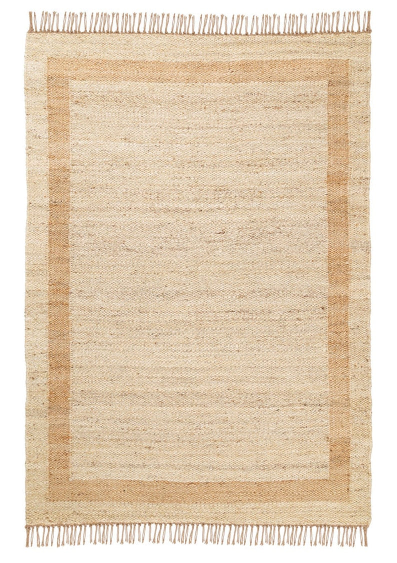 White And Natural Hemp Jute Rugs