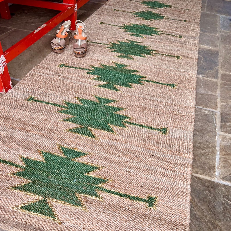 Hemp Stair Jute Runner Rug, Floor Entry natural Runner, stairway jute runner