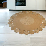 Round Boho Decor Natural Fiber Rugs