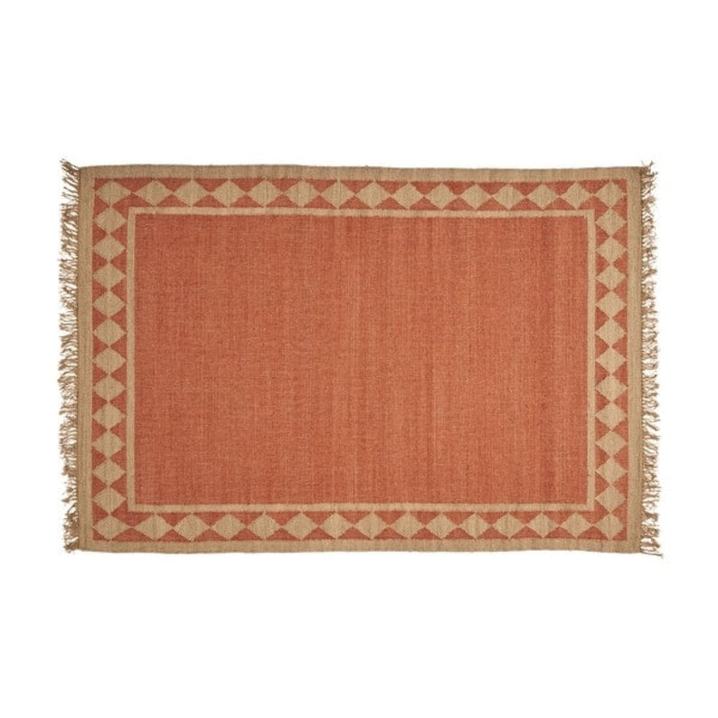 Handmade Wool Jute Kilim Rug