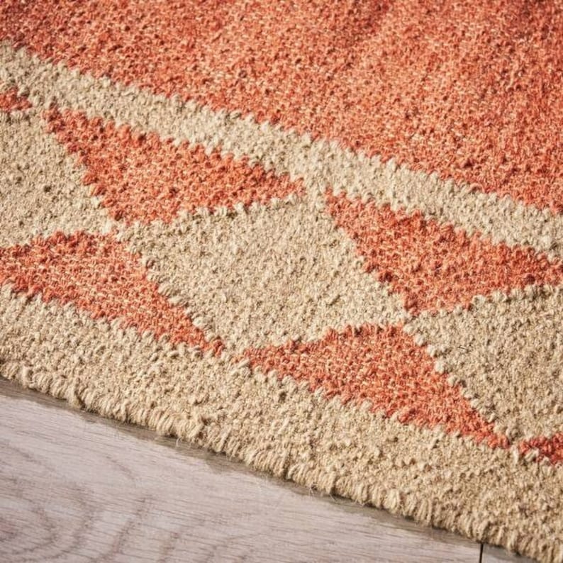 Handmade Wool Jute Kilim Rug