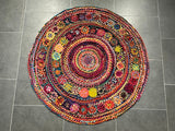 Colorful Jute Rug/Circle Jute Rug/Handmade Rug for Home