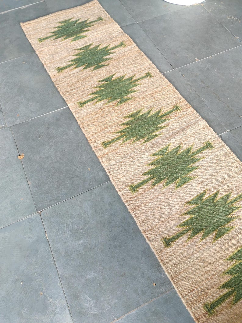 Hemp Stair Jute Runner Rug, Floor Entry natural Runner, stairway jute runner