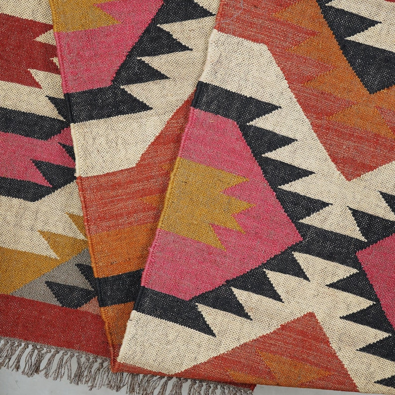 Kilim Stair Runner, Handmade Kilim Runner Rug For Stair Décor