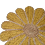 Flower Shape Jute Rug