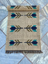 Kilim Runner Rug Entryway,Jute Runner Rug for Stairs