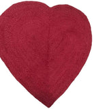 Red Heart Jute Rug,Heart Shape Red Jute Rug