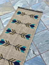 Kilim Runner Rug Entryway,Jute Runner Rug for Stairs