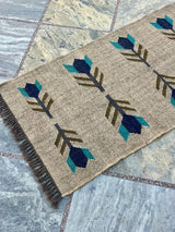 Kilim Runner Rug Entryway,Jute Runner Rug for Stairs