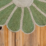 Flower Shape Jute Rug