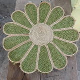 Flower Shape Jute Rug