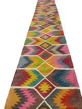 Bohemian Rug,Handmade Kilim Runner Rug For Stair Décor