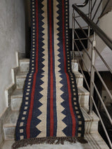 Handwoven Wool And Jute Runner