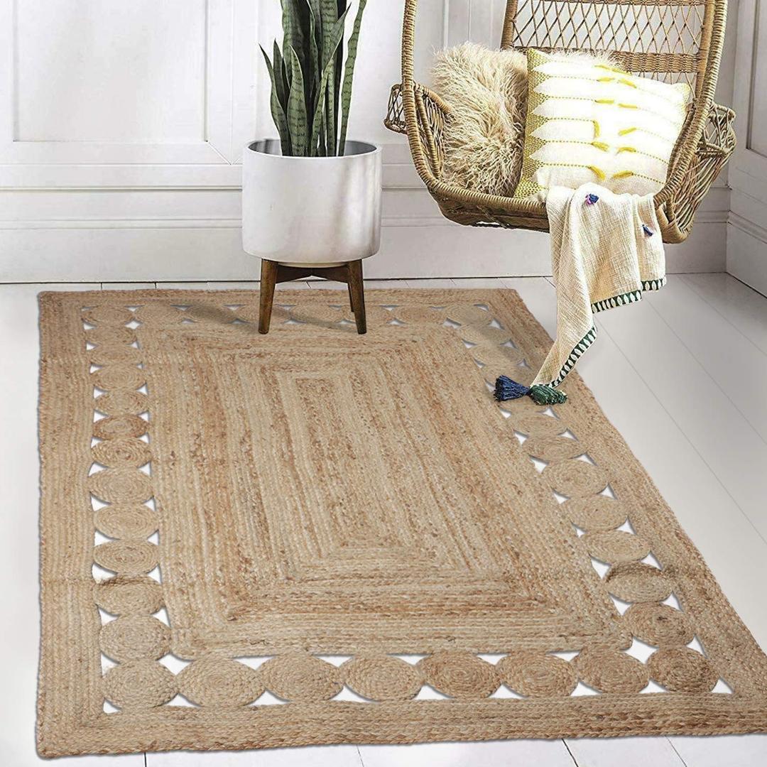 Eco-Friendly Jute Rug from India ,Handwoven Jute Rugs