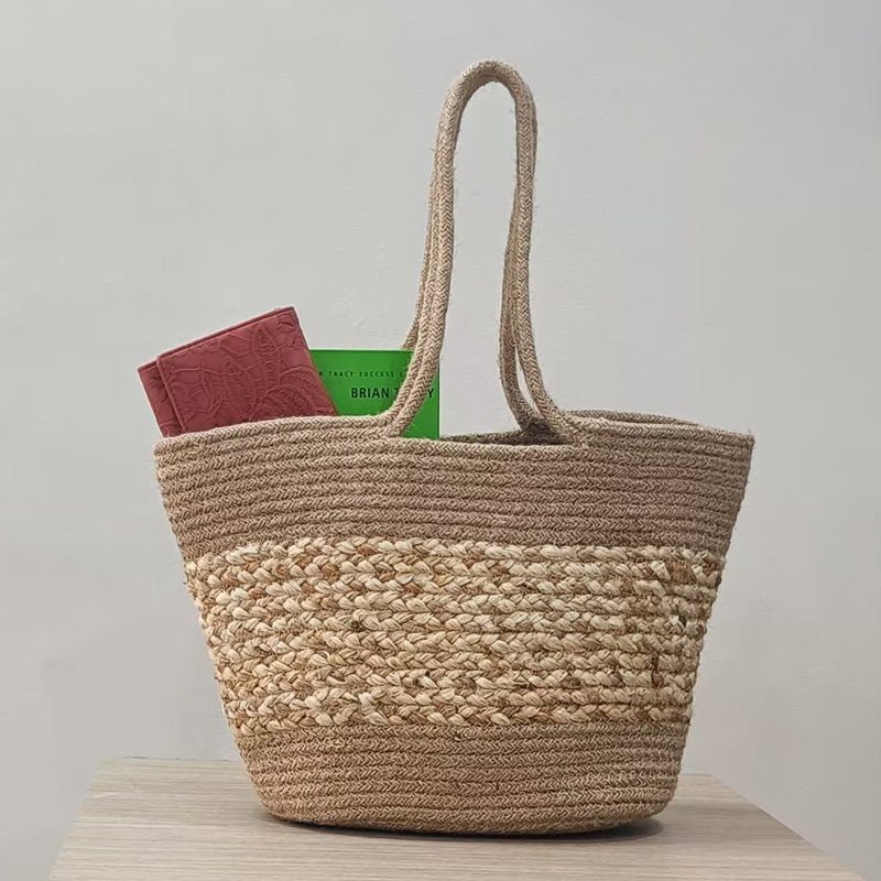 Jute Tote Bag For Fashionable Women