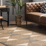 Diamond Pattern Hand Braided Natural jute rugs